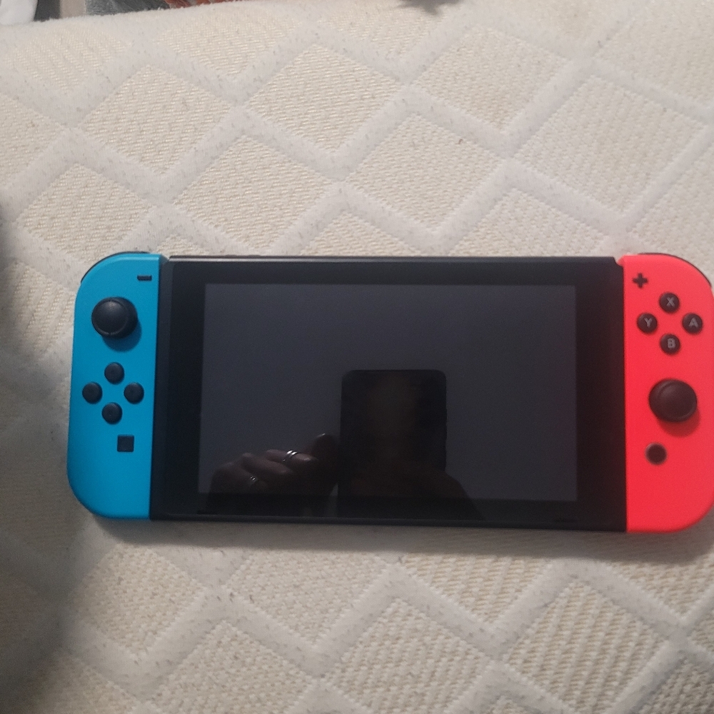 Nintendo Switch Console - Neon Red and Blue